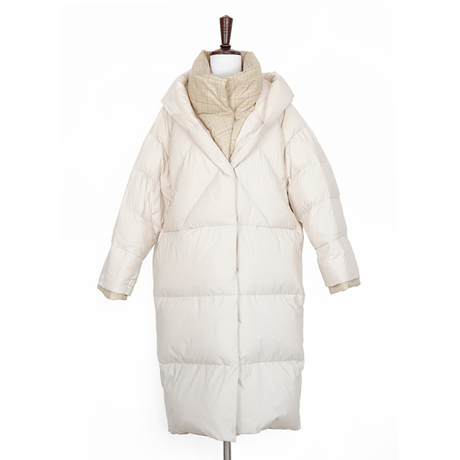 Winter Female Fashion Cotton v Collar Jacket, false two pieces of design fashion casual down jacket